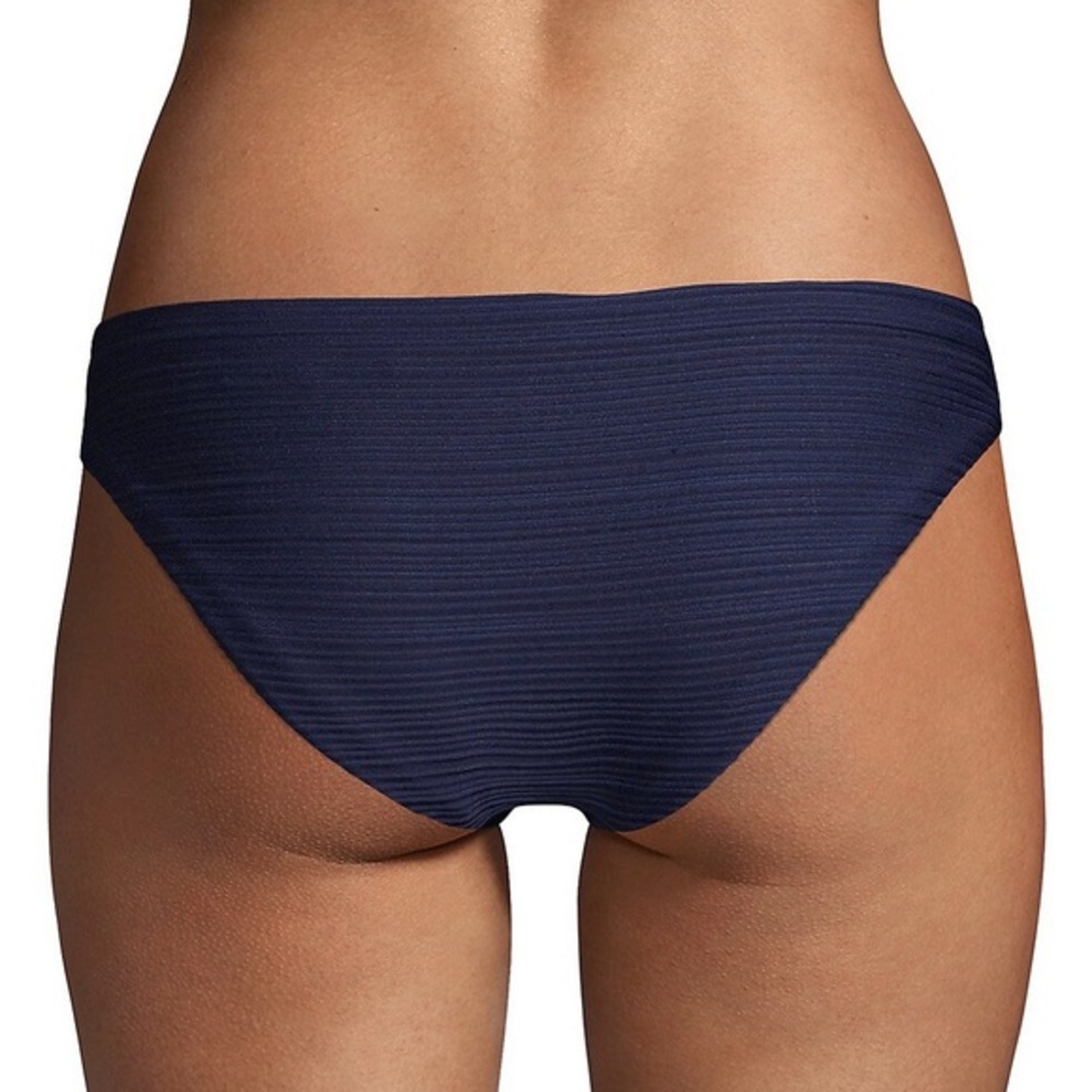 Robin Piccone Loop Tie Side Textured Bikini Bottom - image 2